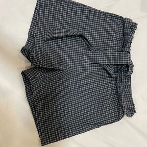 Vintage Black and White Checkered Shorts